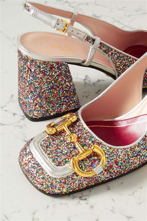 gucci glitter pumps|Women's Gucci Designer Pumps & Slingbacks .